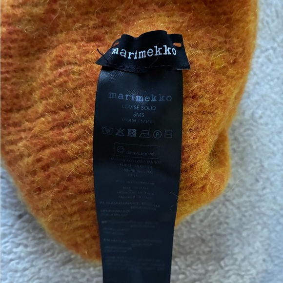 Marimekko Soft Wool Orange Beanie - Picture 3 of 4